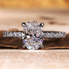 Oval Lab Diamond Engagement Ring with a sleek design and timeless elegance.