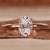 Hidden Halo Engagement Ring with oval cut diamond ring design.
 Hidden Halo Engagement Ring with oval cut diamond ring design.