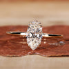 Marquise Diamond Ring with double prong ring