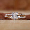 Split Shank Engagement Ring with a stunning design, perfect for creating an elegant look on your special day.