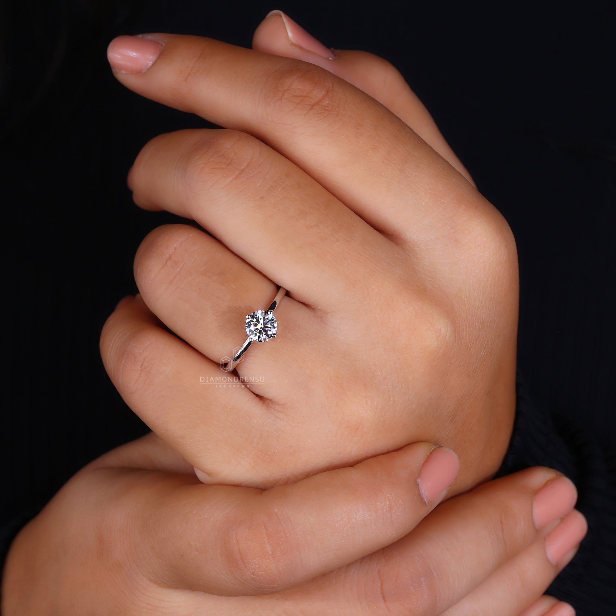 Diamonds London UK solitaire ring style.