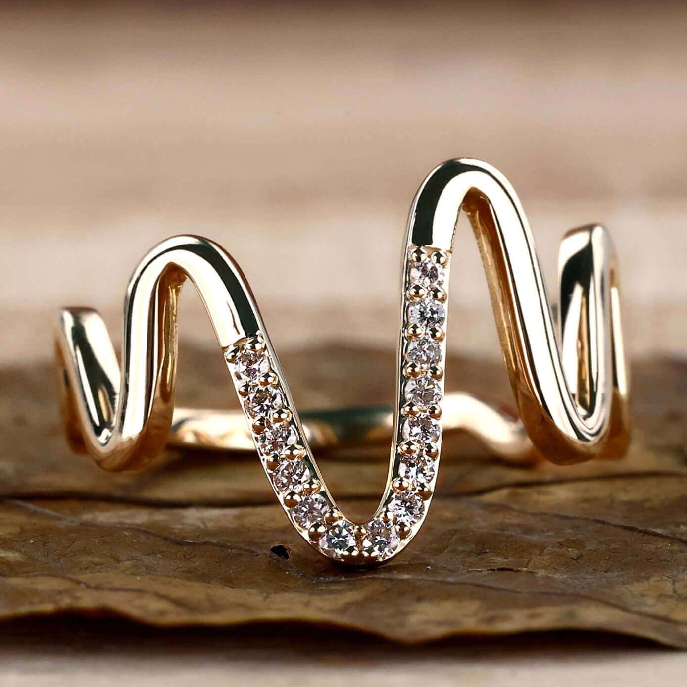 Unique engagement ring featuring elegant craftsmanship.