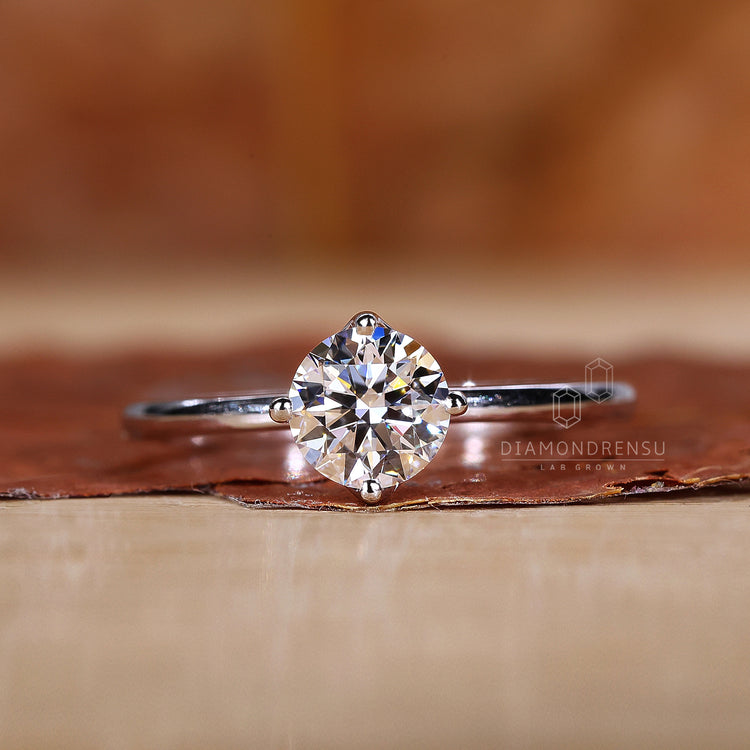 IGI certified solitaire diamond ring.