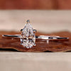 Pear Diamond Engagement Ring in a classic prong setting design.