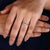 Marquise Solitaire Ring with an elegant marquise cut diamond at the centre.