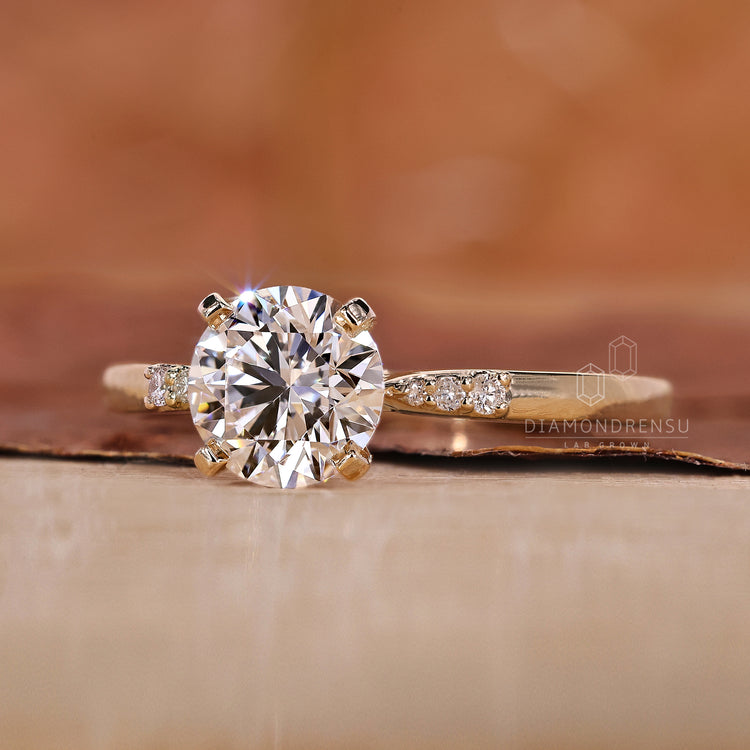 Yellow gold ring with a polished finish.