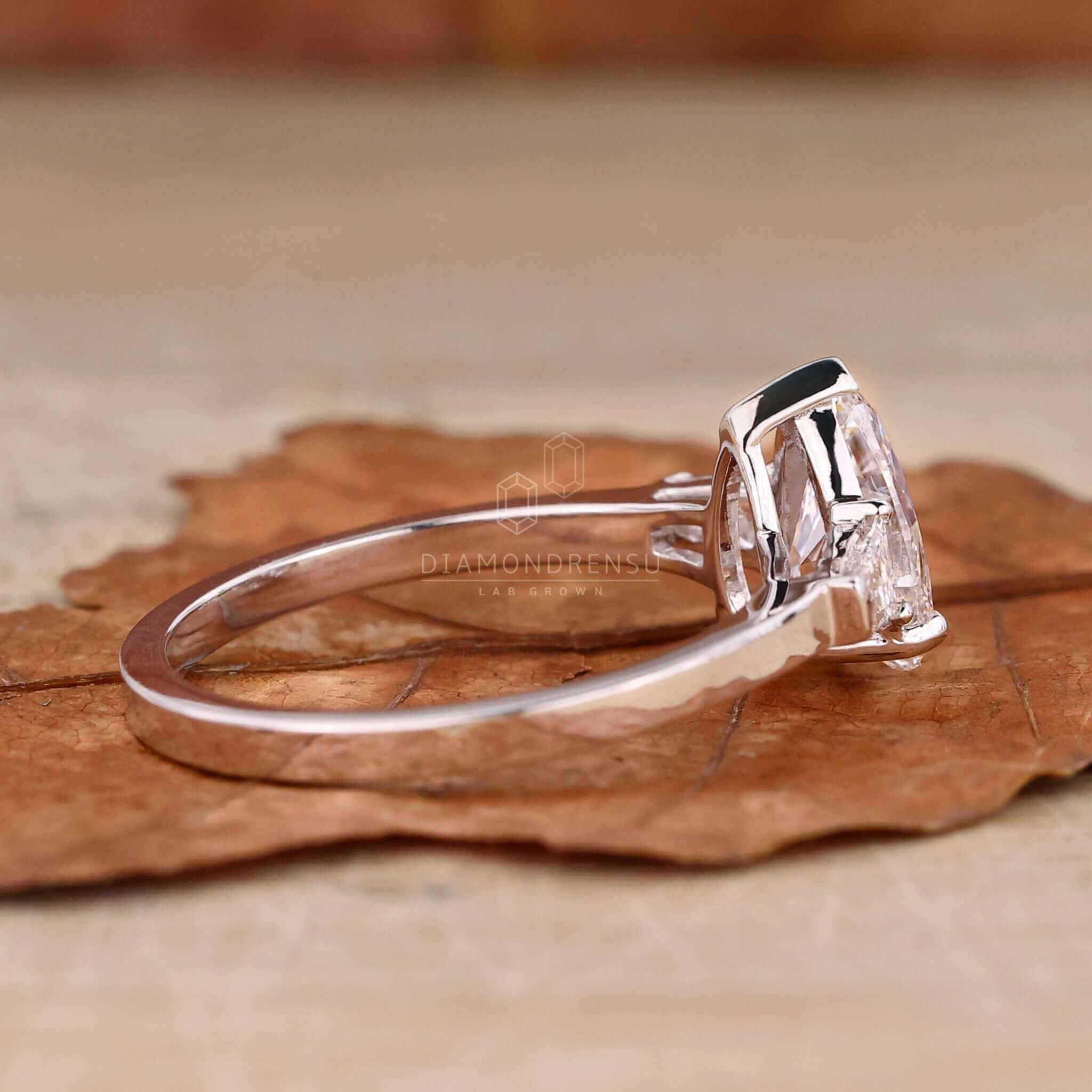 Classic three stone diamond ring showcasing dazzling brilliance.