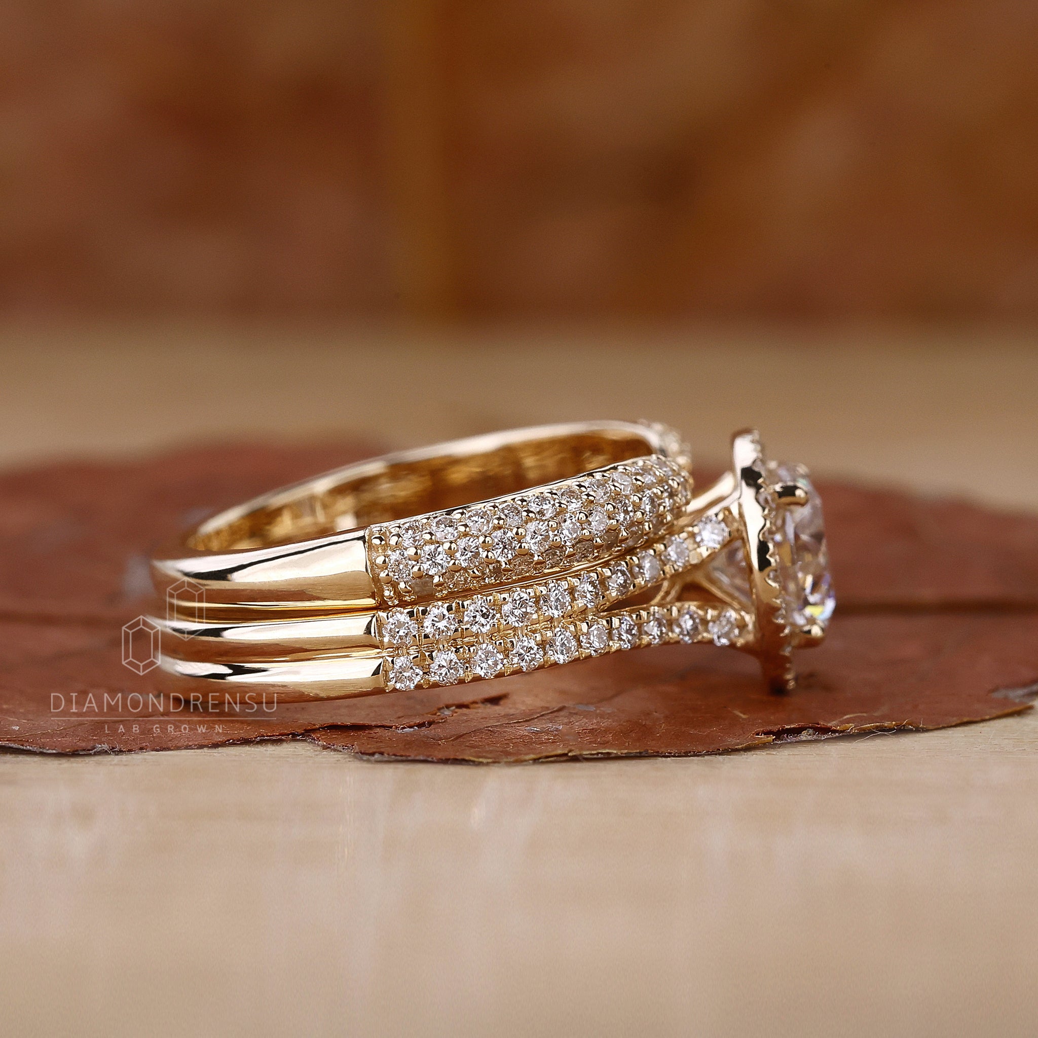 Round prong diamond engagement ring.