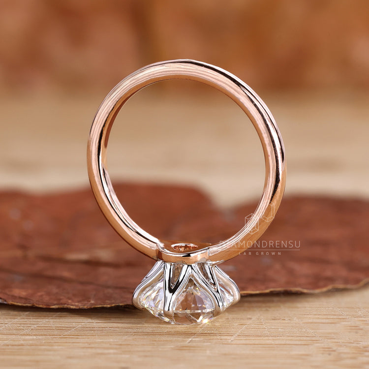 Handmade ring featuring two tone ring