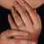 Lab grown diamond wedding band with double row design
 Lab grown diamond wedding band with double row design