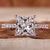 Lab grown diamond princess solitaire ring with timeless elegance. Lab grown diamond princess solitaire ring with timeless elegance.
