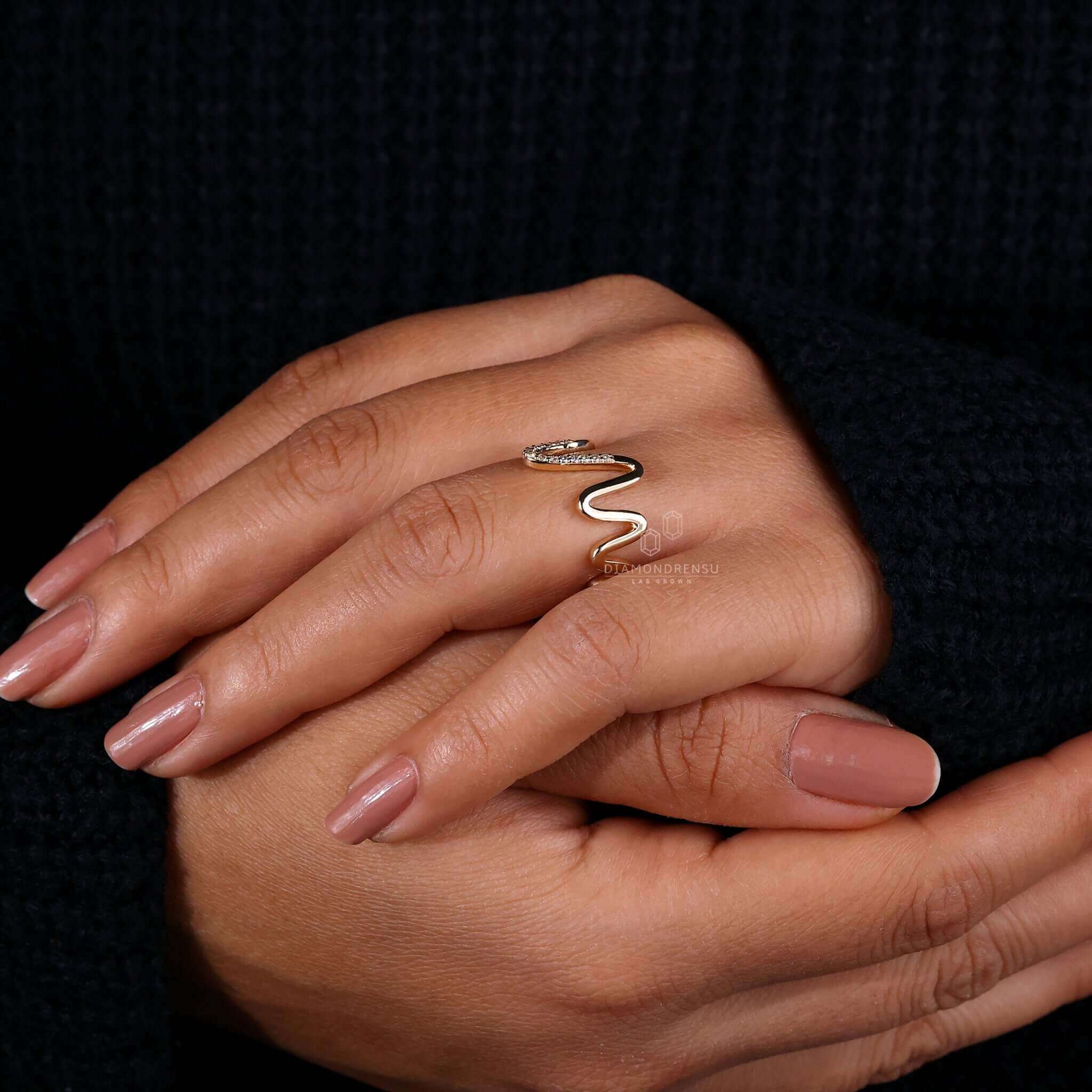 Round cut diamond ring with unparalleled brilliance.