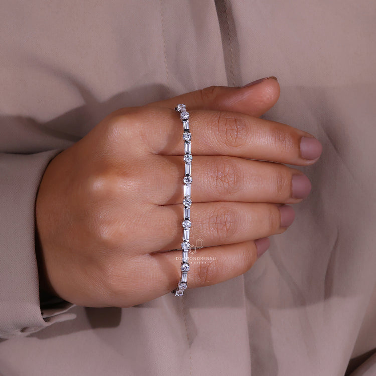 Diamondrensu UK bracelet designed with Lab Grown Diamond and handmade finish.