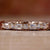 emerald and round diamond band emerald and round diamond band