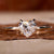 Heart shaped diamond ring with a stunning claw prong engagement ring setting for timeless elegance. Heart shaped diamond ring with a stunning claw prong engagement ring setting for timeless elegance.
