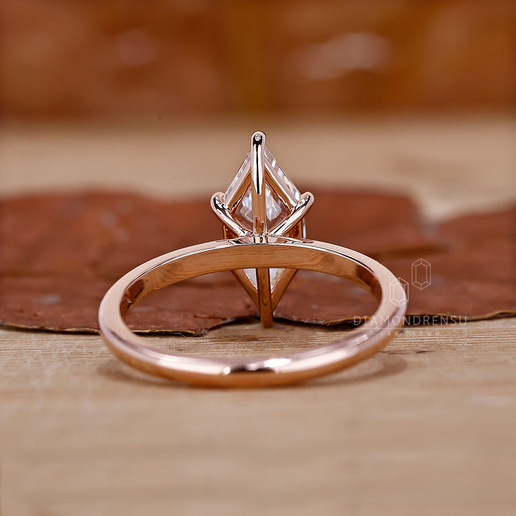Handmade jewellery featuring a lab grown diamond in a solitaire setting.