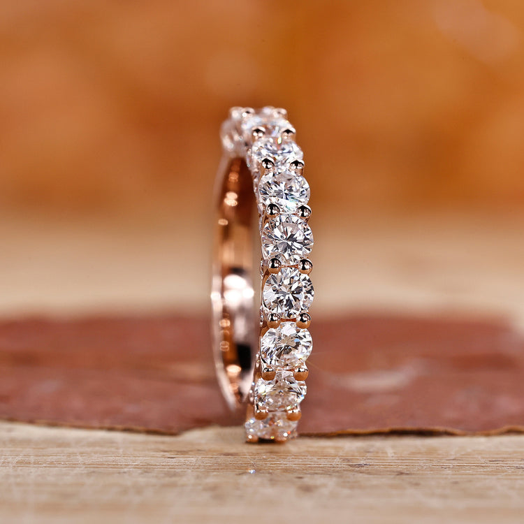Half Eternity Band in prong setting