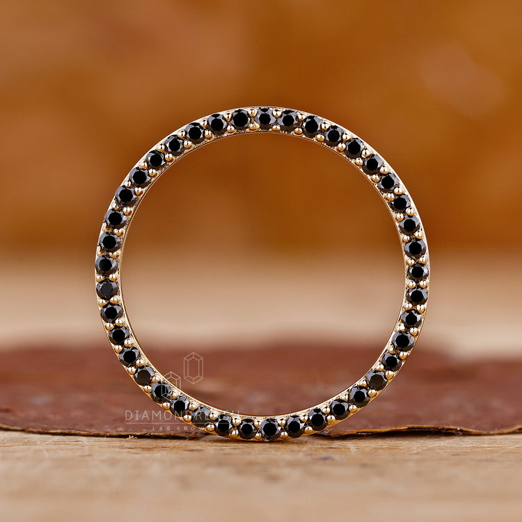 Double Side Eternity Band with round diamond