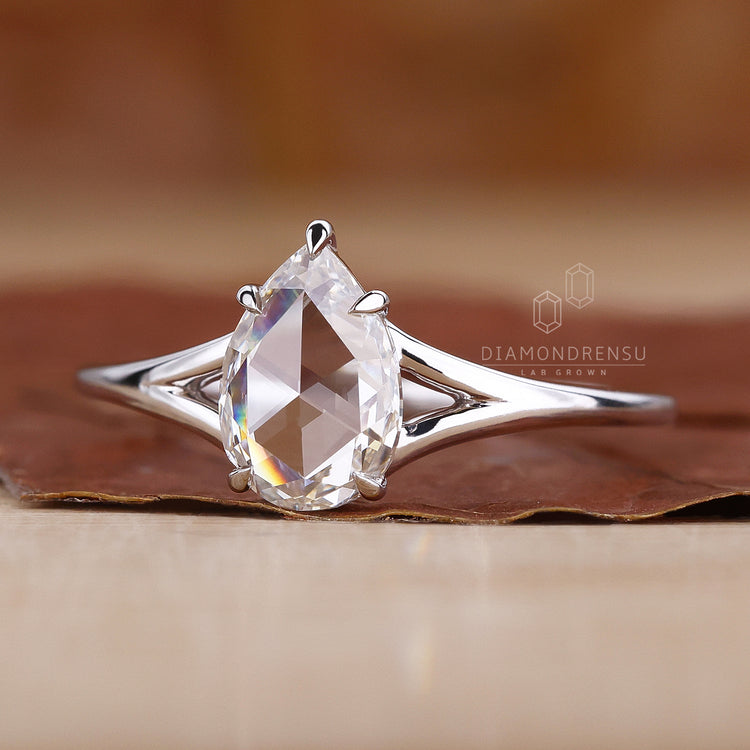 Split Shank Setting Ring adds detail beside the main stone.