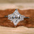 Three Stone Engagement Ring showcasing a trio of diamonds that symbolise past, present, and future. Three Stone Engagement Ring showcasing a trio of diamonds that symbolise past, present, and future.