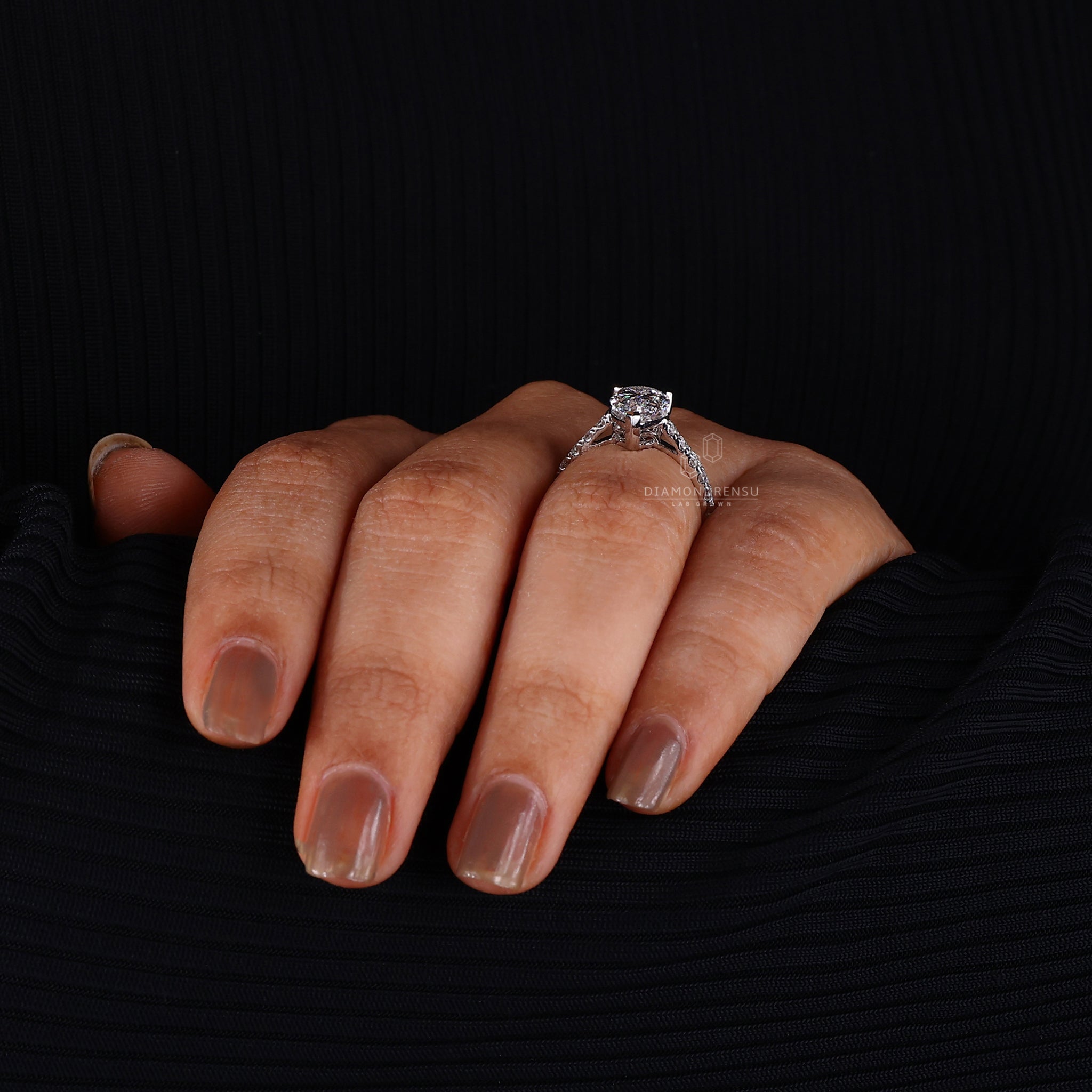 White gold ring crafted for an elegant and timeless look.