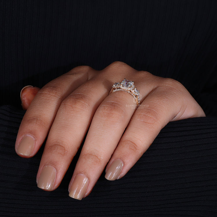 Prong setting on handmade ring design