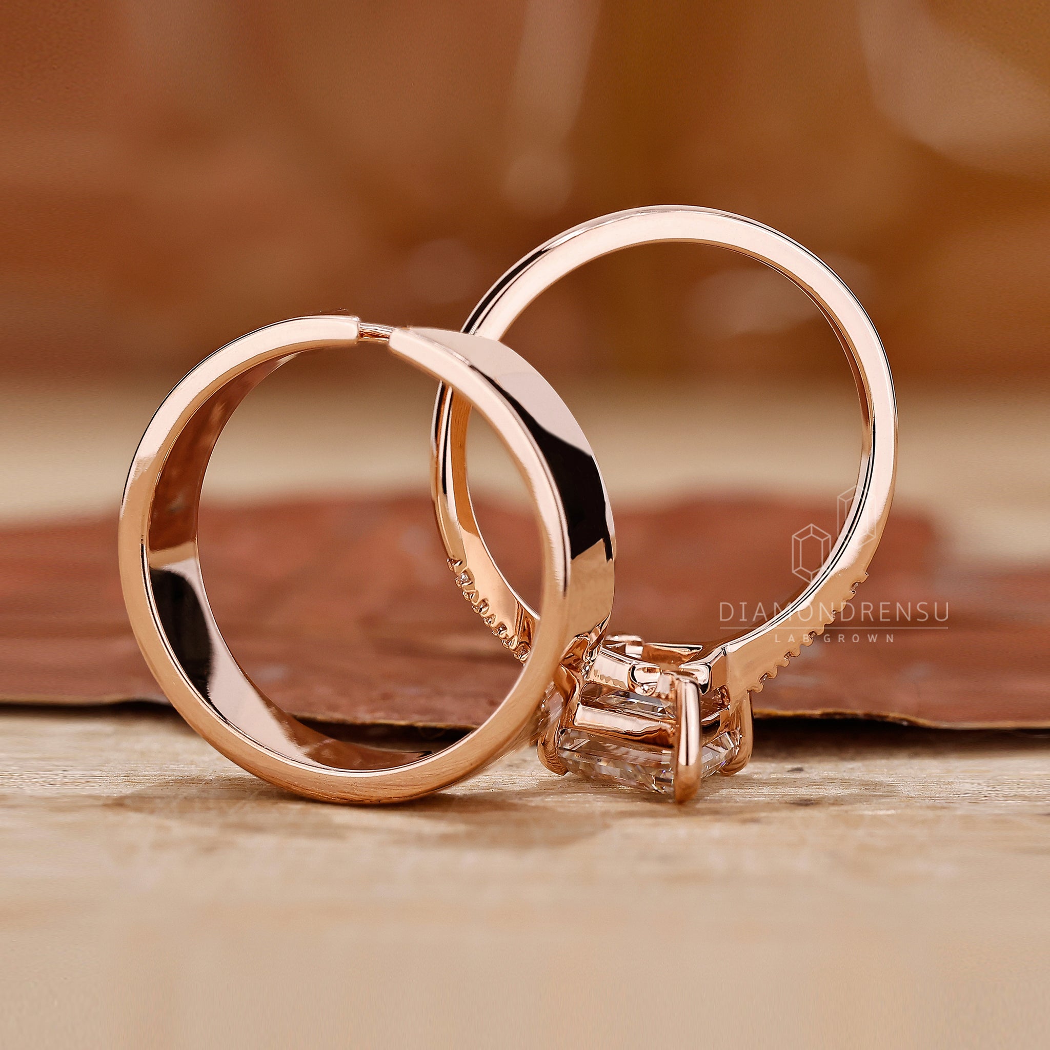 IGI certified lab grown diamond bridal set with fine handmade jewellery.