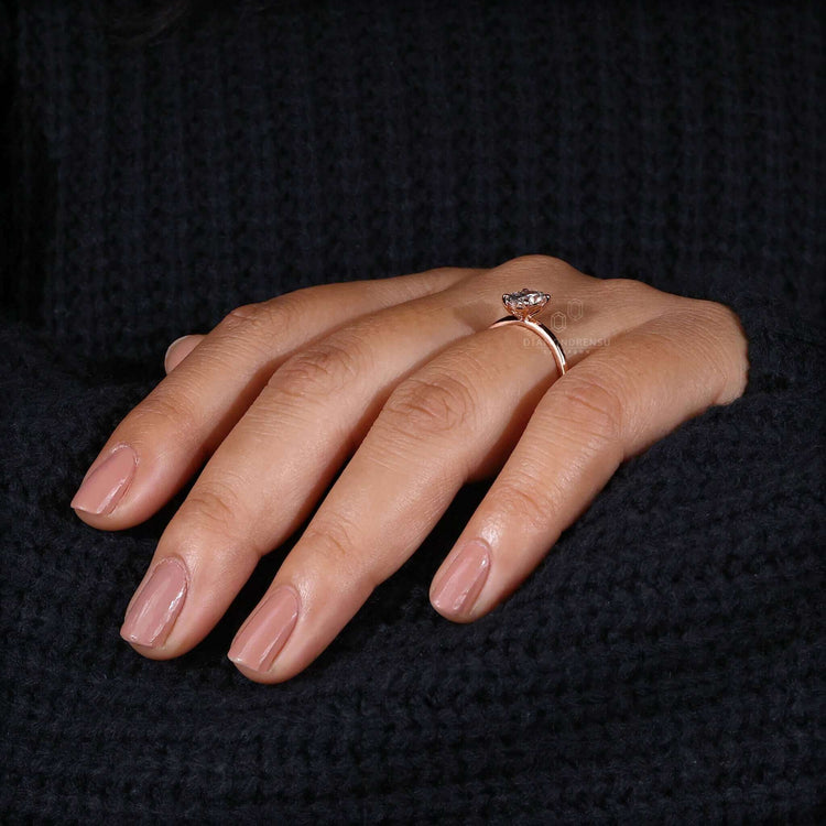 Oval diamond ring solitaire design, perfect as a bespoke engagement ring.