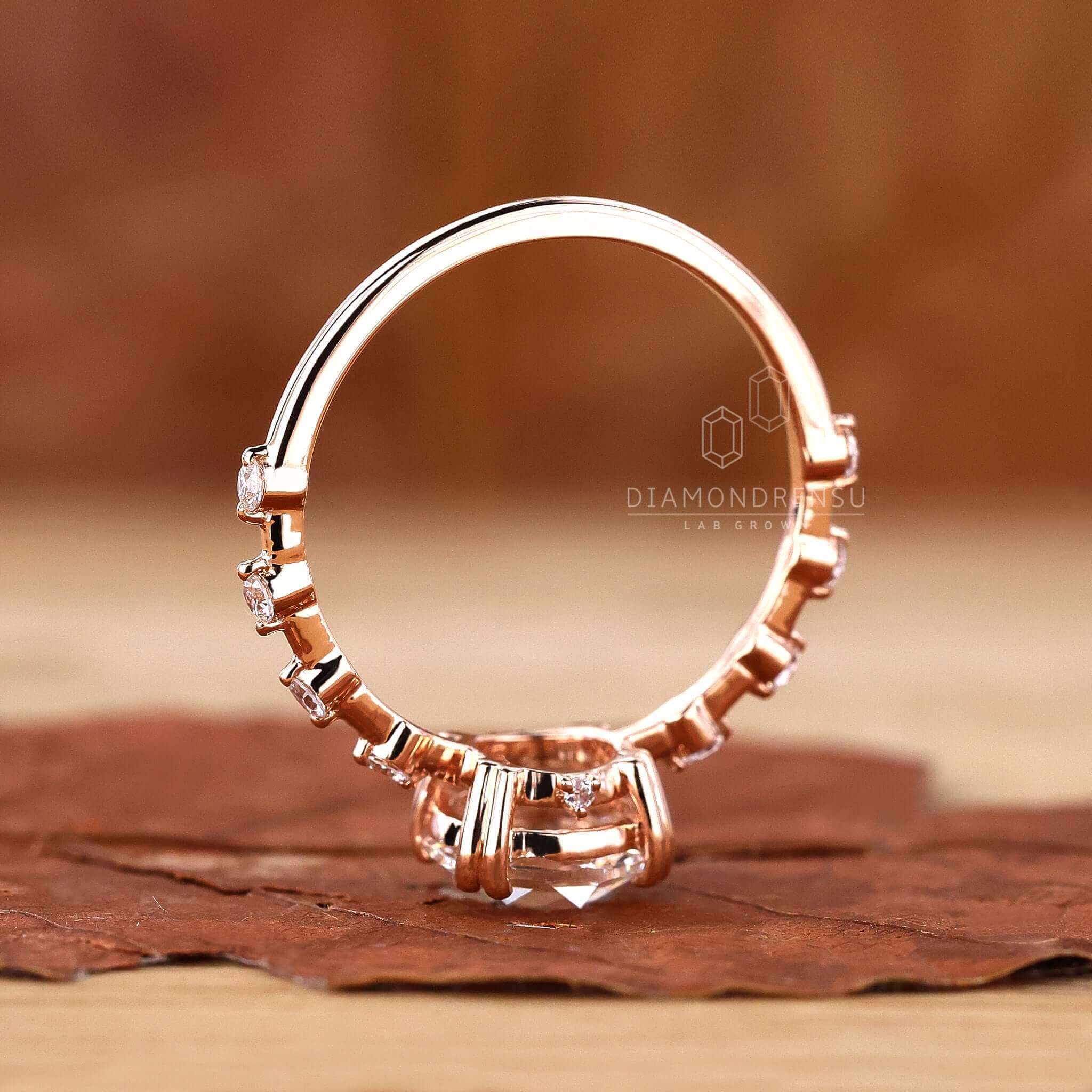 Rose cut diamond showcasing vintage-inspired charm, perfect for a unique ring.