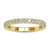 Gold diamond wedding band featuring 3/4 round cut diamonds.
 Gold diamond wedding band featuring 3/4 round cut diamonds.
