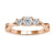Infinity engagement ring with 3 round cut lab grown diamonds.
 Infinity engagement ring with 3 round cut lab grown diamonds.