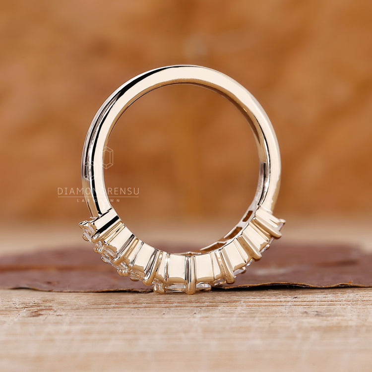 Handmade jewellery featuring a simple yet striking wedding band.