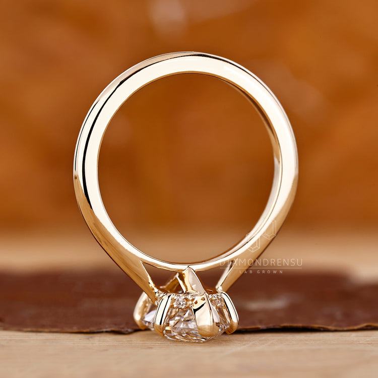 Custom engagement ring tailored to personal taste.