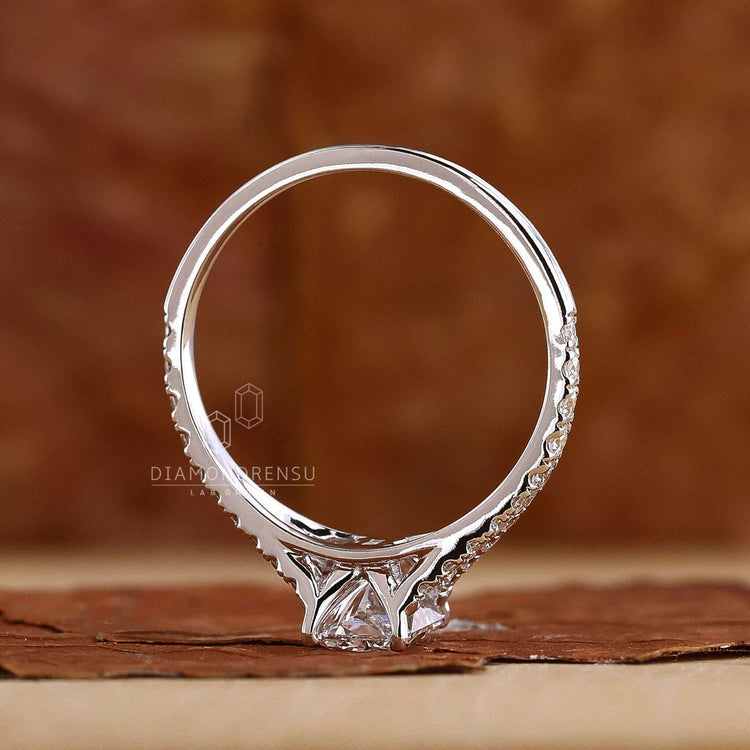 White gold engagement ring setting designed for brilliance and lasting quality.