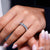 Half eternity wedding band with lab grown marquise and blue baguette diamonds. Half eternity wedding band with lab grown marquise and blue baguette diamonds.