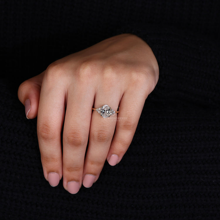 Handmade ring featuring Lab Grown Diamond
