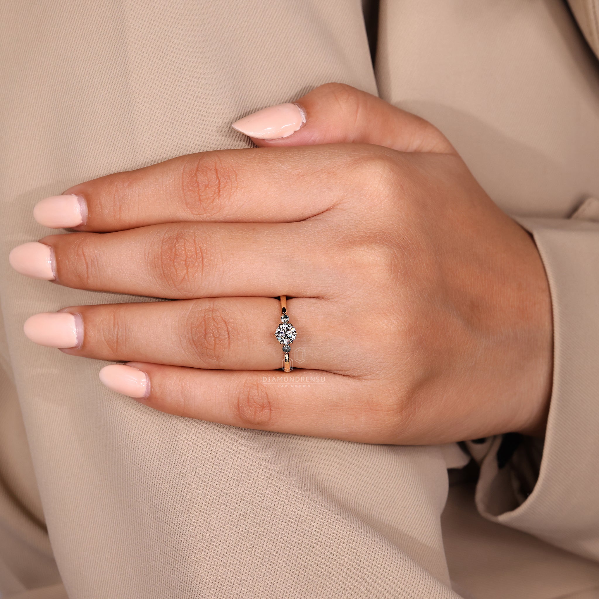 IGI certified diamond for assured quality.