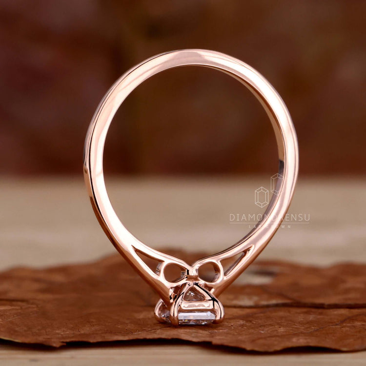 Princess ring featuring a simple and elegant design for women.