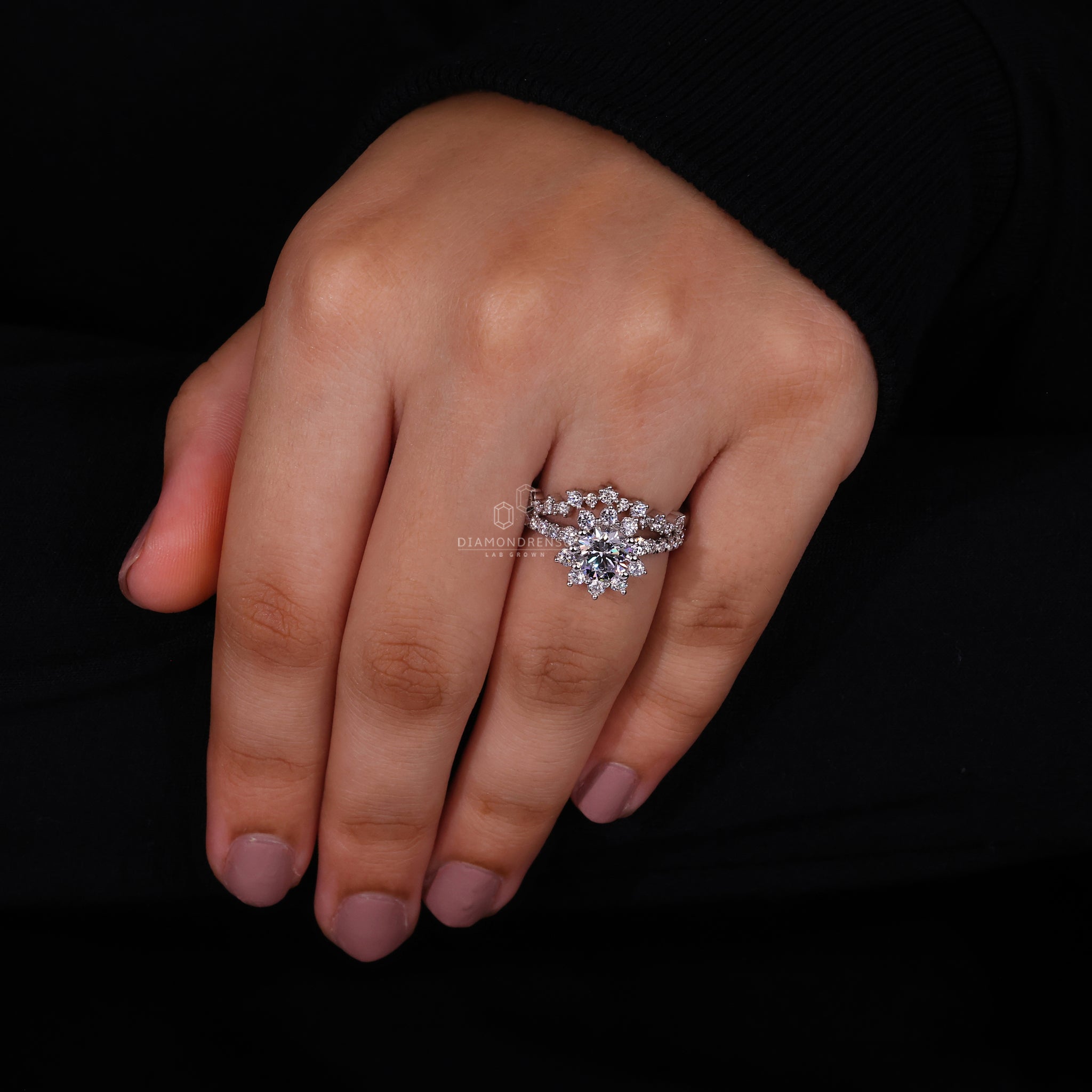 Round Diamond White Gold Bridal Set