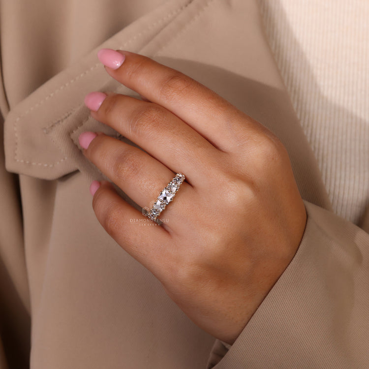 Simple wedding band designed for daily wear and easy stacking.