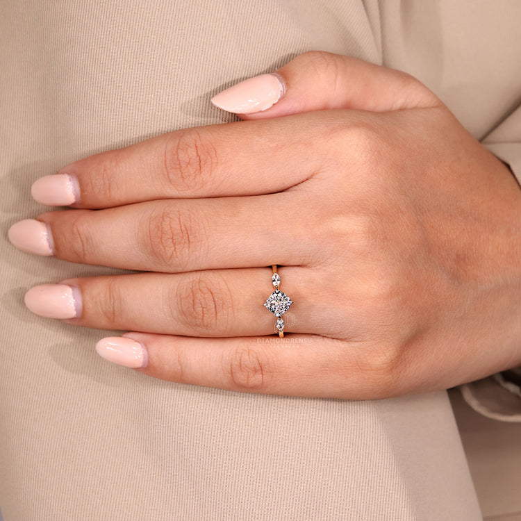 Yellow gold ring with a warm, polished finish.