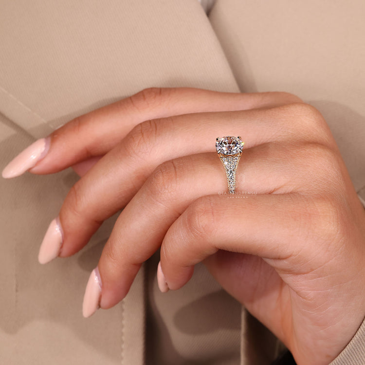 Lab grown diamond with bright brilliance.