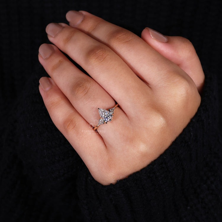 3 prong on three stone diamond ring