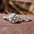 4.04 TCW Round Cut Floating Bubble Set Pave Moissanite Wedding Ring Set 4.04 TCW Round Cut Floating Bubble Set Pave Moissanite Wedding Ring Set