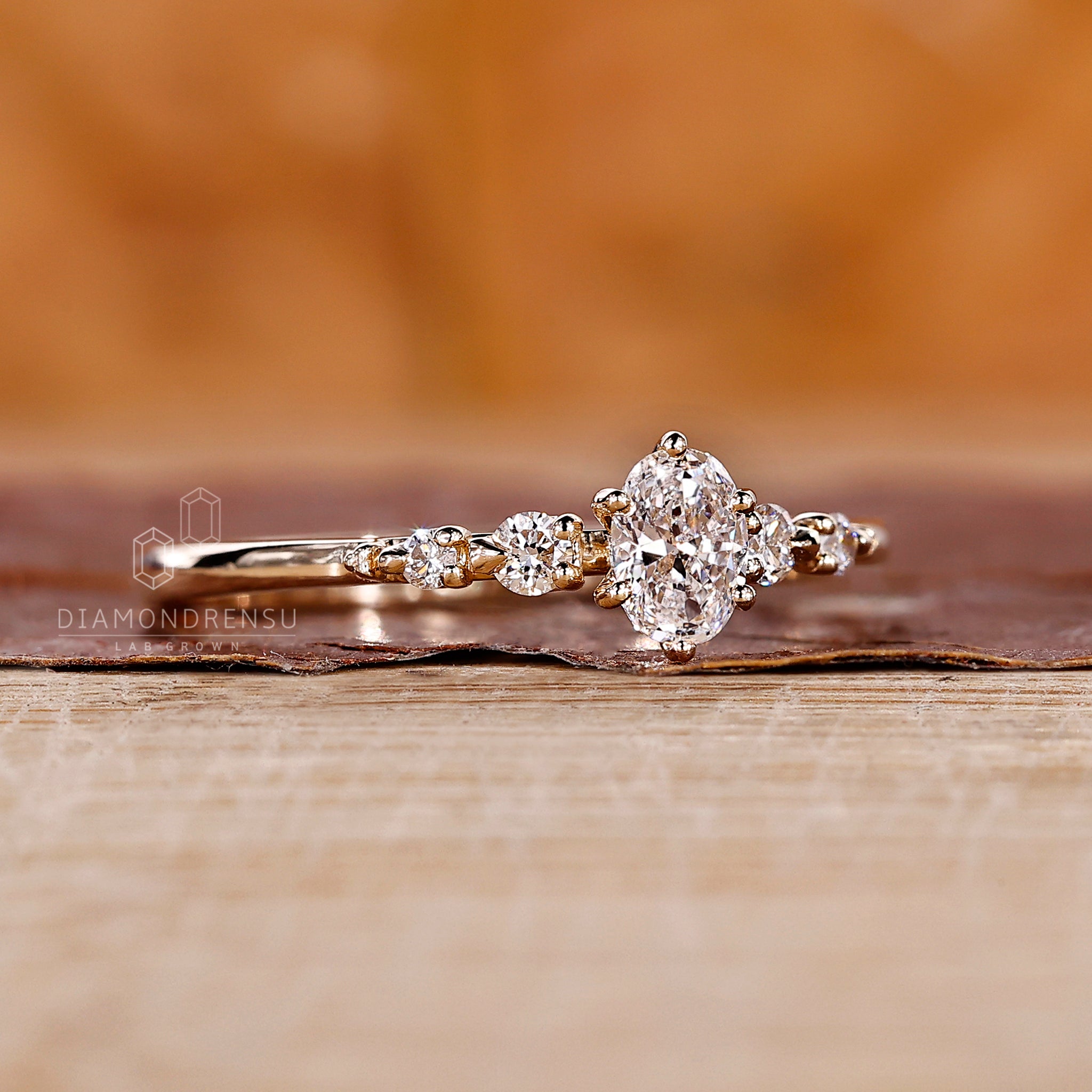 Handmade five stone ring from Diamondrensu UK