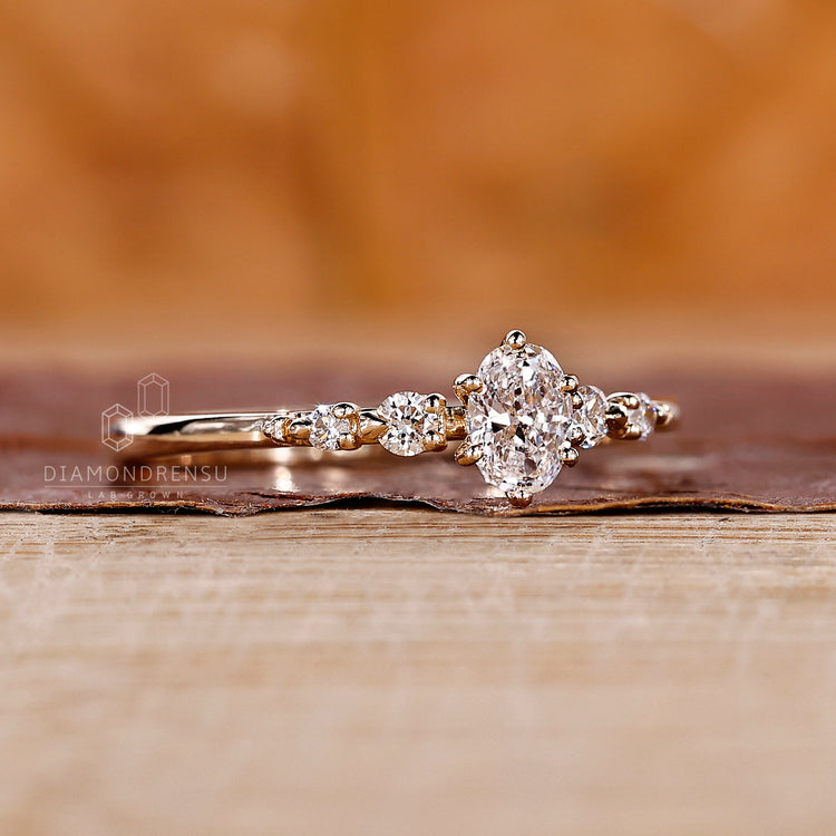 Handmade five stone ring from Diamondrensu UK