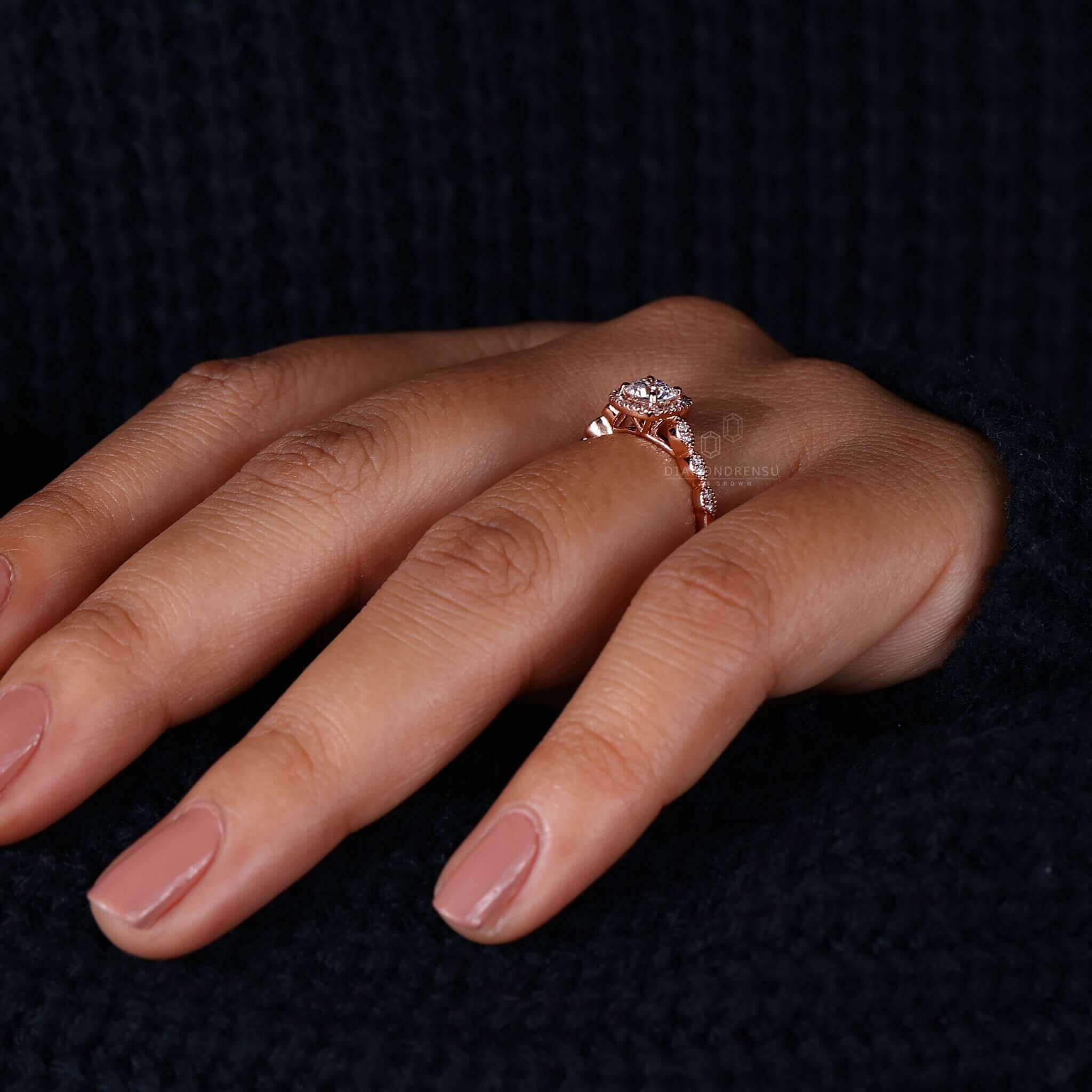 Luxurious pave ring gold for a unique handmade jewelry piece.