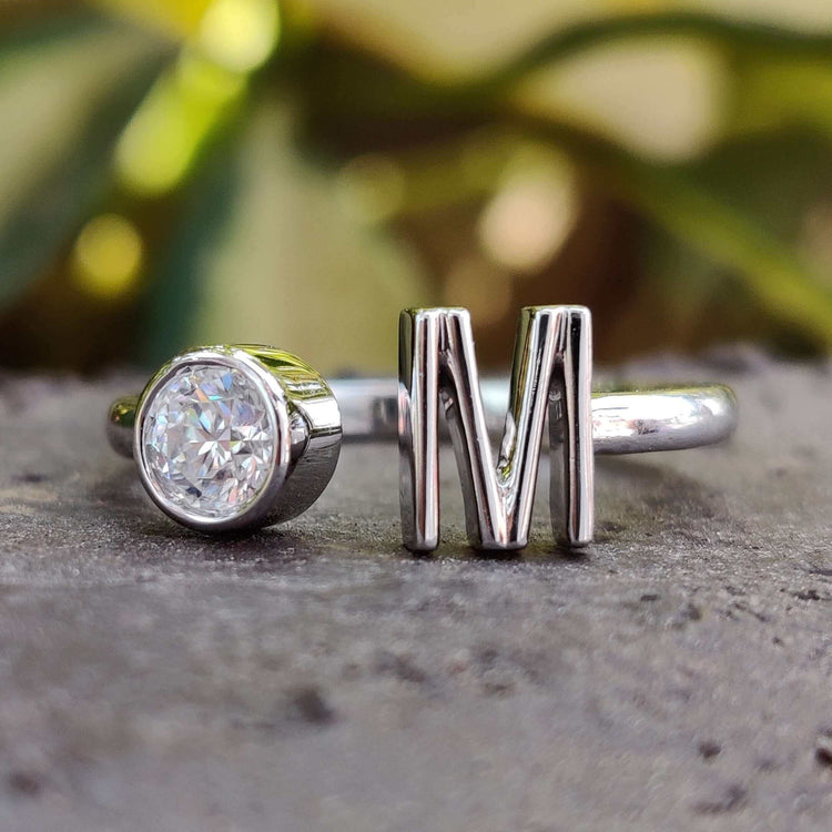 Custom design engagement ring crafted for a unique and personal touch.