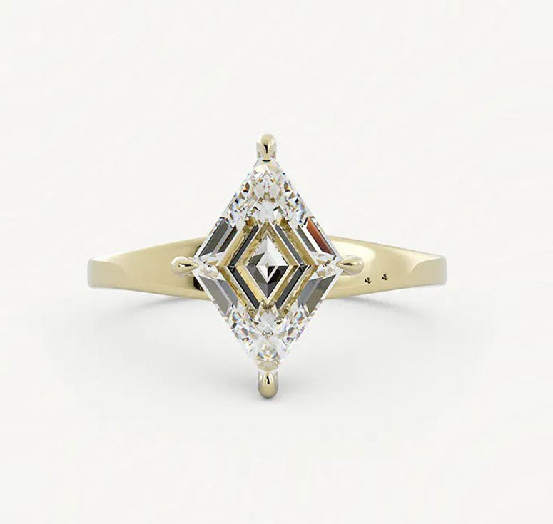 lozenge cut diamond ring lozenge cut diamond ring