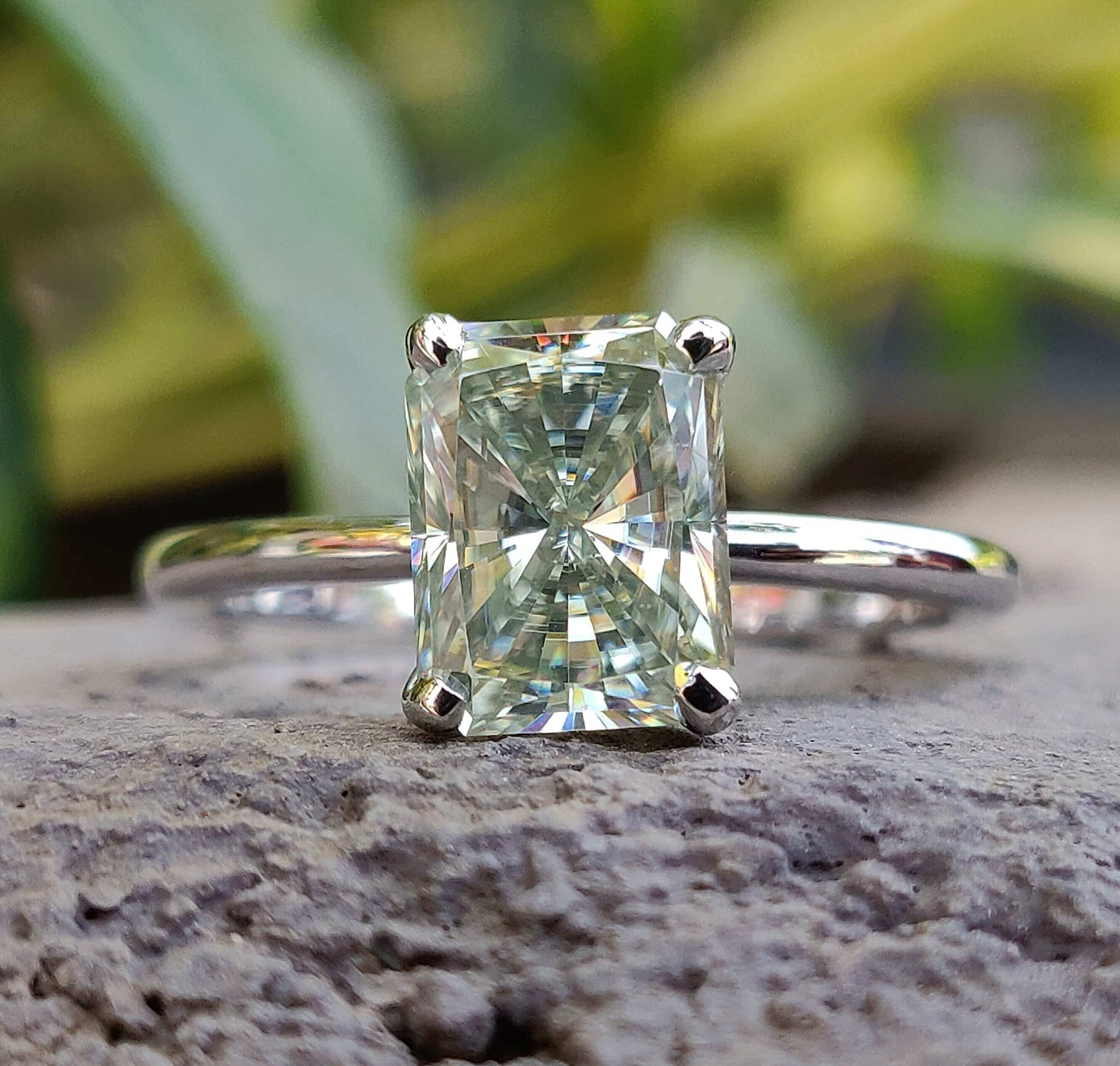 Radiant engagement ring radiant cut engagement ring